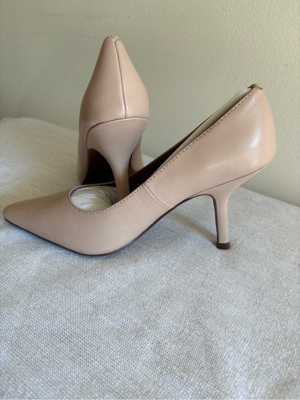 Paolo Nude Blush Pointed-Toe Pumps - Picture 2 of 5